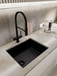Превью картинка Металлическая мойка EMAR EMB-540(UN) PVD Black #4