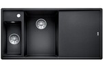 Превью картинка Гранитная мойка Blanсo BLANCO AXIA III 6 S антрацит чаша слева, разделочный столик ясень c кл.-авт. InFino® #1