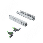 Превью картинка MAIBO КВАНТУМ Направляющие скрытого монтажа 350 мм, с доводчиком, полное выдвижение, с фиксаторами 3Д, QUANTUM QS (QS.350) #1