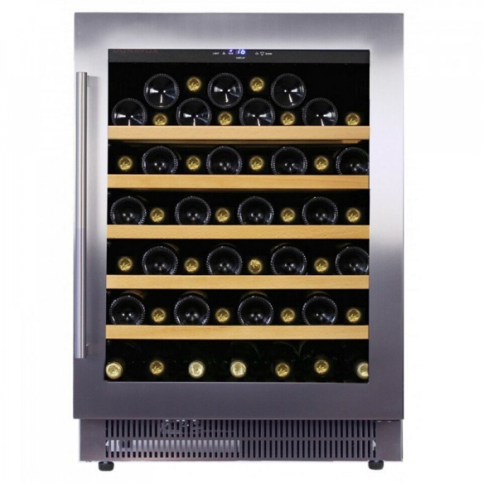 Фото Шкаф винный  Винный холодильник (шкаф) компрессорный Dunavox 52 бут DAU-52.146SS