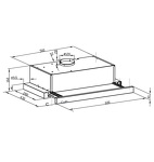 Превью картинка Встраиваемая вытяжка Lex HIDE G 600 WHITE воздухоочиститель #6