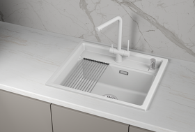 Картинка GRANULA KS-6003i, АРКТИК (БЕЛЫЙ), кухонная мойка, кварц