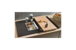 Превью картинка Гранитная мойка Blanсo METRA 6S Compact SILGRANIT PuraDur черный с клапаном-автоматом #2
