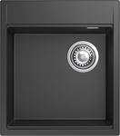 Превью картинка Гранитная мойка Rivelato TESORO 455-R 1-чаш 450*510 Антрацит 501 #1