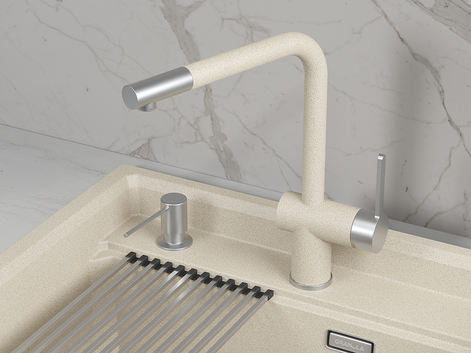 Фото Смеситель для кухни GRANULA 5017, ПИРИТ