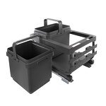 Превью картинка Vibo KOMBI 2.0 MINI M45W Система сортировки и хранения, 2 емкости (16л+16л), креп. фасада, полн.выдв., плавн.закр. направл. Nova Pro, крышка-полка (MKOMBI2GME452SCGMRF) #4