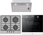 Превью картинка Haier духовой шкаф HOX-P11CGBG + газовая варочная панель HHX-G64CNG + вытяжка HVX-BI671X #1