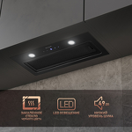 Превью картинка Полновстраиваемая вытяжка Weissgauff Dubhe 600 Black Touch #1