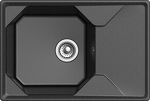 Превью картинка Мраморная мойка GranFest UNIQUE 740L Черный #1