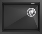 Превью картинка Гранитная мойка Rivelato LINO 554-R 1-чаш 550*440 antracite #1