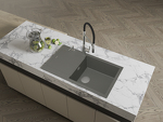 Превью картинка Гранитная мойка Rivelato LUMO 8650 1-чаш 860*500 Титан 802 #3