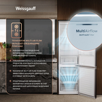 Превью картинка Холодильник с нижней морозилкой Weissgauff WRK 2010 D Inverter NoFrost Inox Soft Close #7