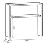 Превью картинка Полновстраиваемая вытяжка KRONA SOPHIE 600 BLACK S #16