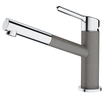 Превью картинка Смеситель для кухни Franke Orbit с выдвижным шлангом хром/серый камень #1