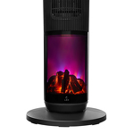 Превью картинка Вентилятор Lex LXCR 1526,обогреватель керамический, с очагом 2000Вт ( черный) #10