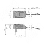 Превью картинка PULSE Адаптер питания, AC-220/DC-12V, 24W (PS12-IP20-AD-24W) #2