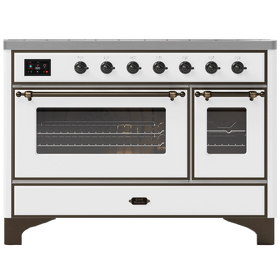 Картинка ILVE M127DNE3/WHB белый (фурн. бронза)