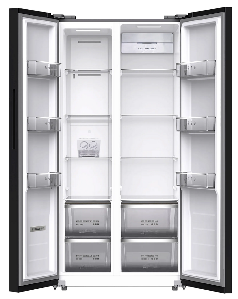 Фото  Холодильник side by side Meferi MFR83BLACK IX TOTAL NO FROST SIDE BY SIDE COMFORT