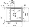 Превью картинка Кварцевая мойка GRANULA KS-6004, ШВАРЦ (чёрный металлик), кварц #5