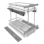Превью картинка Vibo GALAXY Двухуровневая корзина 300 мм, эллипт. прут, противоск., с компл. креплений, с боковым креплением, направляющие Nova Pro (EGTGMSL30B2OMBASC) #1