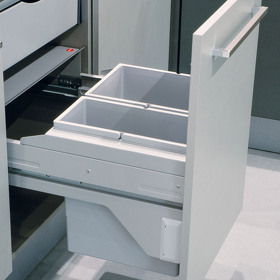 Картинка Hailo Система сортировки CARGO SOFT 34 л, выдвижной фасад 500 мм, серый