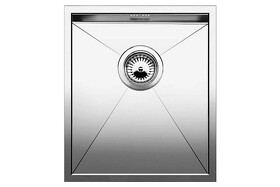 Картинка Blanсo ZEROX 340-U нерж.сталь зеркальная полировка с отв. арм. InFino