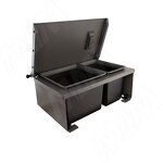 Превью картинка Vibo MOVEBIN M60A Система сортировки и хранения, 2 емкости (16,5л+10л), установка в ящик, авт.крышка. (MVB060AGM) #2