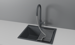 Превью картинка Смеситель для кухни GRANULA 8168, ГРАФИТ #3