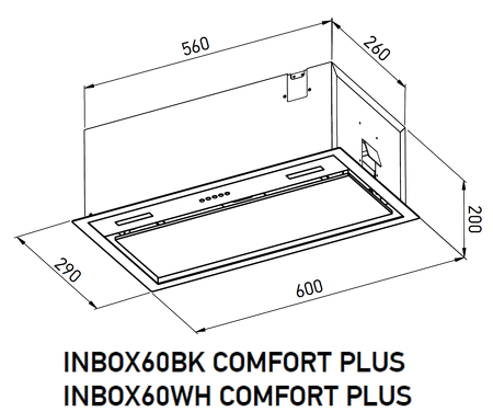 Картинка Meferi INBOX60BK COMFORT PLUS