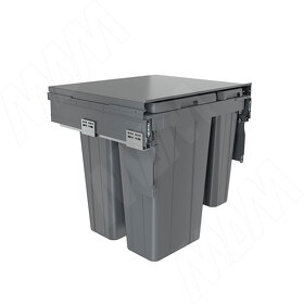 Картинка PULSE PROBOX LT F60 Система сортировки и хранения, 4 емкости (2x9+2x27), креп. фасада, полн.выдв., плавн.закр., цвет графит (BRD604-72HDG)