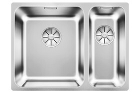 Картинка Blanсo SOLIS 340/180-IF чаша слева нерж.сталь полированная с отв. арм. InFino®