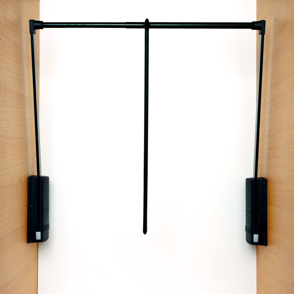 Фото Servetto Телескопический пантограф SERVETTO для одежды, 2 шт., ширина 600-1000 мм, черный