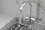 Превью картинка Смеситель для кухни GRANULA 8274, НЕРЖ #2