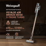 Превью картинка Пылесос Weissgauff V12 BLDC 630 Bronzo Beige X-Treme Turbo #29