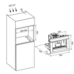 Превью картинка Кофемашина встраиваемая KRONA ONYX 45H coffee BL PINK GOLD #17