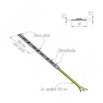 Превью картинка PULSE CCT Светодиодная лента 2835/120, 24V, 5 м, теплый белый - холодный белый 2700-6500К, IP20, 19.2W/1м (LS24-2835-CCT-19.2) #4