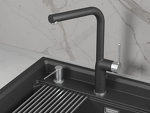 Превью картинка Смеситель для кухни GRANULA 9502, ЧЕРНЫЙ #1