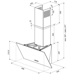 Превью картинка Наклонная вытяжка KRONA HELGA 500 white PB #8