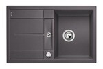 Превью картинка Гранитная мойка Blanсo METRA 45 S-F SILGRANIT PuraDur темная скала, с клапаном-автоматом #1