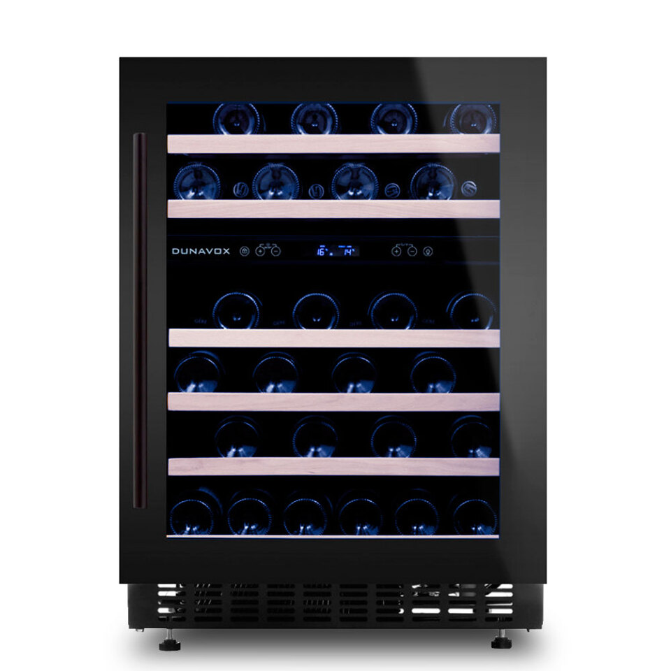 Фото Шкаф винный  Винный холодильник (шкаф) компрессорный Dunavox 46 бут DAU-46.145DB