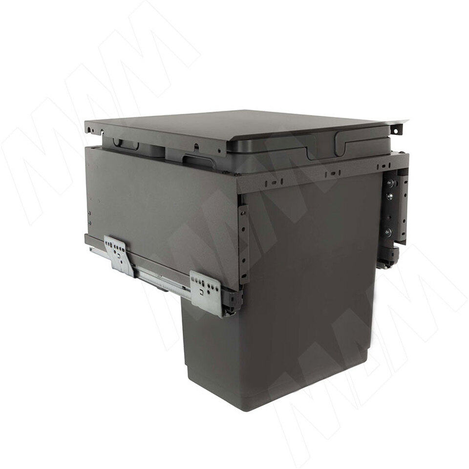 Фото Vibo GLOBE 2.0 M45W Система сортировки и хранения, 3 емкости (30л+10л+9л), креп. фасада, полн.выдв., плавн.закр., направл. Nova Pro, крышка-полка (PG2GME453SCGMRF)