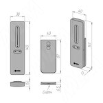 Превью картинка PULSE СМАРТ,  Пульт дистанционного управления контроллером для монохромной или CCT ленты, сенсорный, магнитное крепление, 2.4 ГГц, SMART (RE-S-CCT-R-1Z-BL) #3