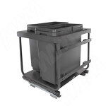 Превью картинка Vibo KOMBI 2.0 M60W Система сортировки и хранения, 2 емкости (33л+33л), креп. фасада, полн.выдв., плавн.закр., направл. Nova Pro, без крышек (KOMBI2GME602SCGM) #1