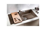 Превью картинка Гранитная мойка Blanсo ZIA XL 6S SILGRANIT PuraDur антрацит #3