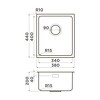 Превью картинка Металлическая мойка Omoikiri Tadzava 38-U/I Ultra 15-IN нерж. сталь/нержавеющая сталь #4