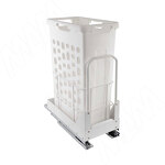 Превью картинка PULSE HAMPER LW30 Корзина для белья выдвижная, 1 емкость (35л), напр.полн.выдв., плавн.закр., цвет белый (LHW301-35WT) #1