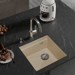 Превью картинка Гранитная мойка Rivelato LINO 454-R 1-чаш 450*440 Темно-бежевый #3