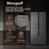 Превью картинка  Холодильник side by side Weissgauff WCD 450 Bru Steel Glass NoFrost Inverter #2