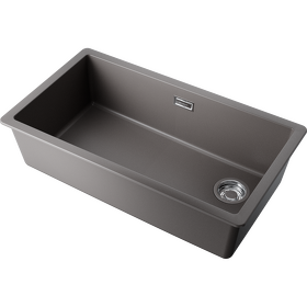 Картинка Omoikiri Kata 76-U/I Side-GR Artgranit/leningrad grey