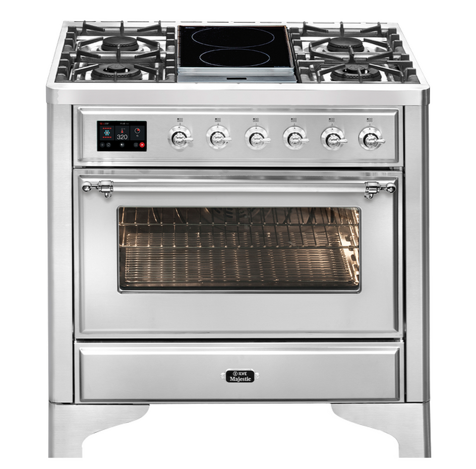 Фото Центр варочный ILVE M09IDNE3/SSC нержавеющая сталь (фурн. хром)